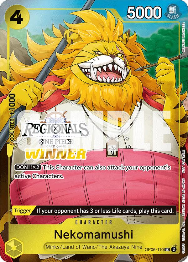 Nekomamushi (Online Regional 2024 Vol. 3) [Winner] [One Piece Promotion Cards] | Good Games North
