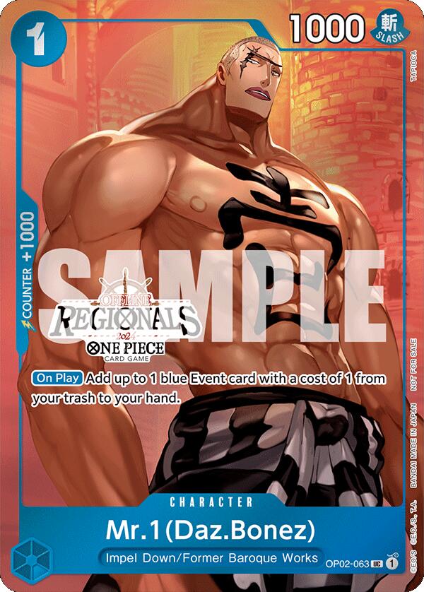 Mr.1 (Daz.Bonez) (Offline Regional 2024 Vol. 3) [One Piece Promotion Cards] | Good Games North