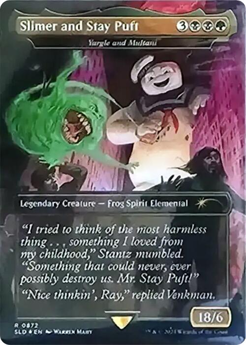 Slimer and Stay Puft - Yargle and Multani (Rainbow Foil) [Secret Lair Drop Series] | Good Games North