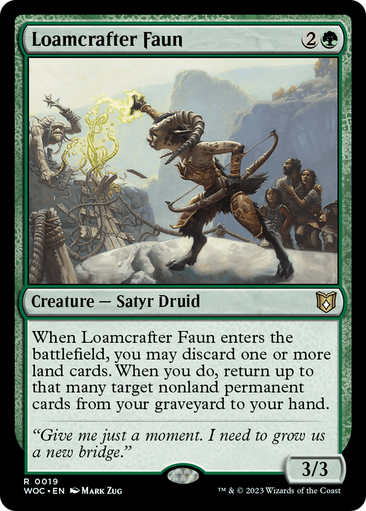 Loamcrafter Faun [Wilds of Eldraine Commander] | Good Games North