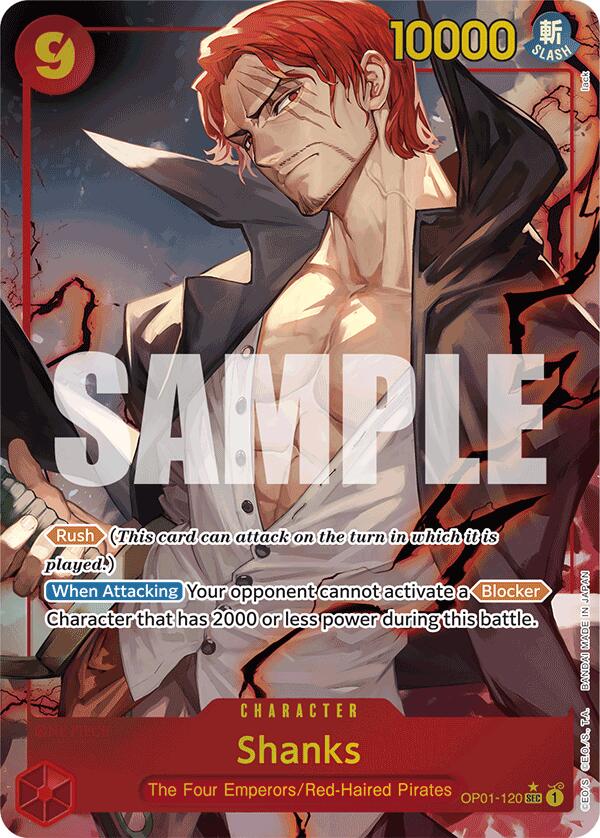 Shanks (OP01-120) (Alternate Art) [Premium Booster -The Best-] | Good Games North