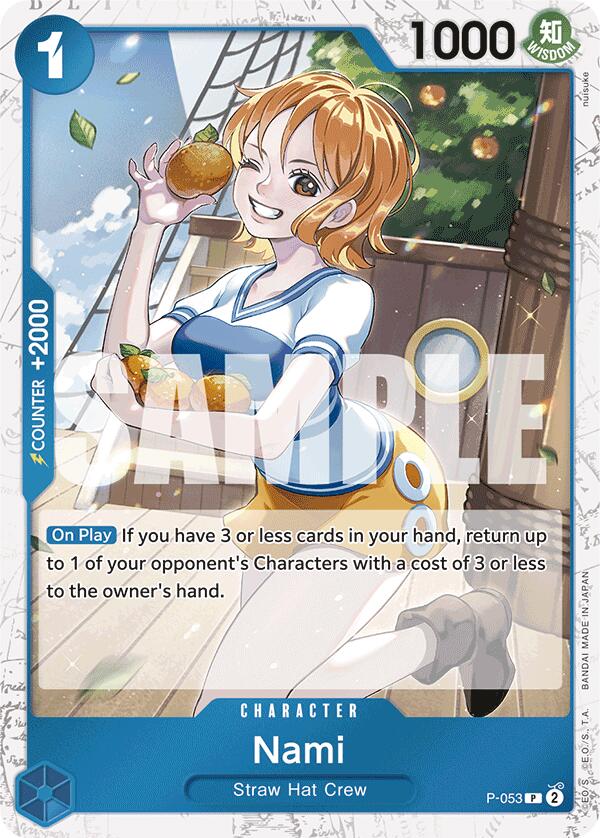 Nami (P-053) (Jolly Roger Foil) [Premium Booster -The Best-] | Good Games North