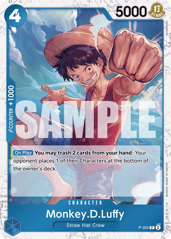 Monkey.D.Luffy (P-055) (Jolly Roger Foil) [Premium Booster -The Best-] | Good Games North