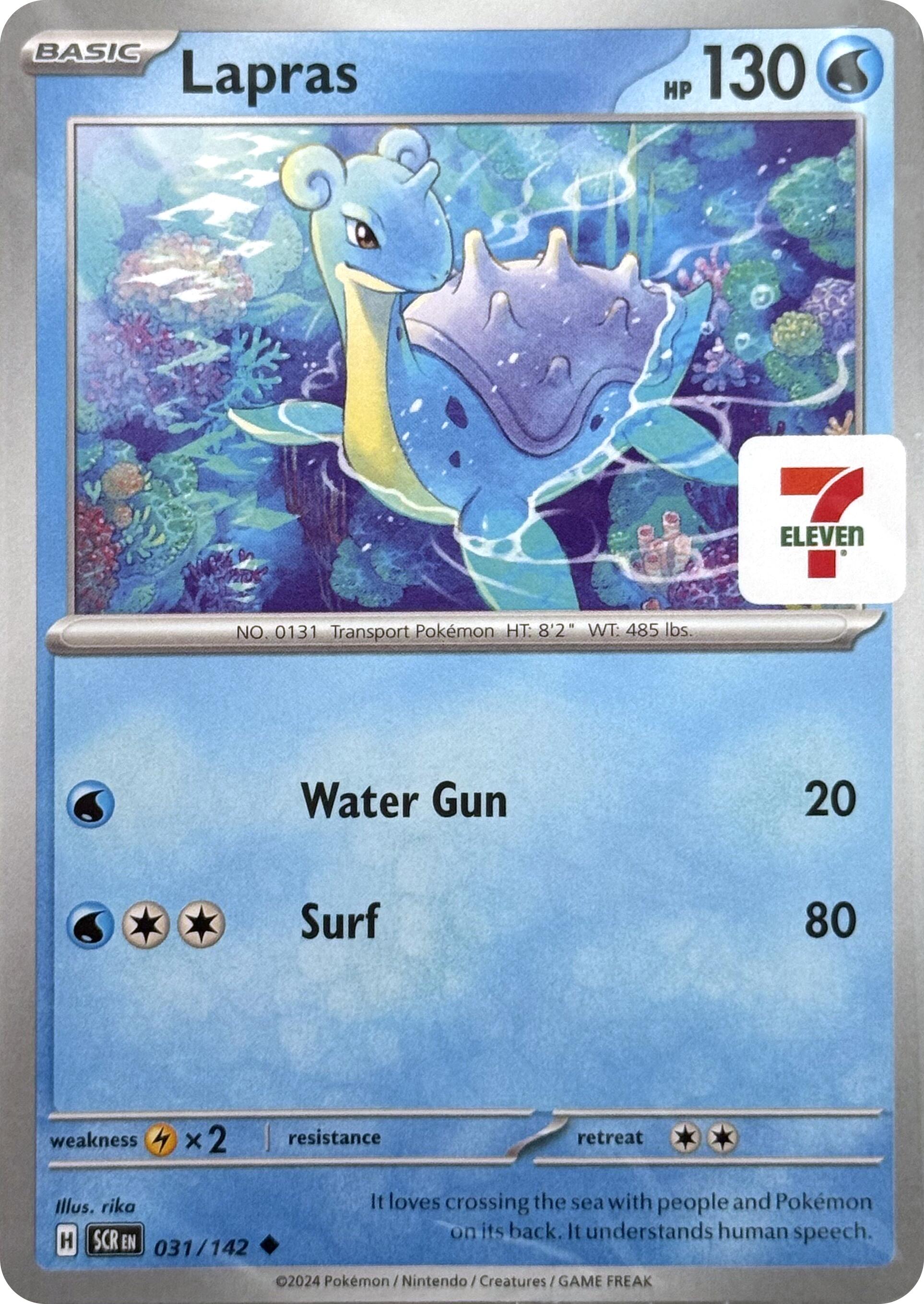 Lapras (031/142) (7-Eleven Promo) [Miscellaneous Cards] | Good Games North