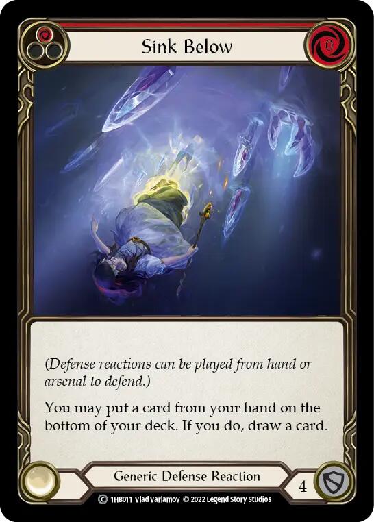 Sink Below (Red) [1HB011] (History Pack 1 Bravo Blitz Deck) | Good Games North