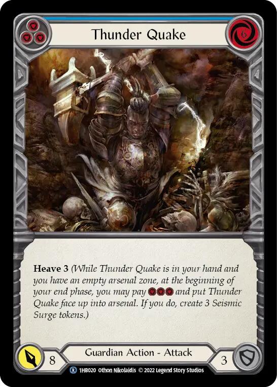 Thunder Quake (Blue) [1HB020] (History Pack 1 Bravo Blitz Deck) | Good Games North