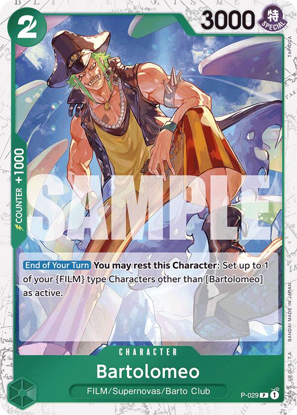 Bartolomeo (P-029) (Jolly Roger Foil) [Premium Booster -The Best-] | Good Games North