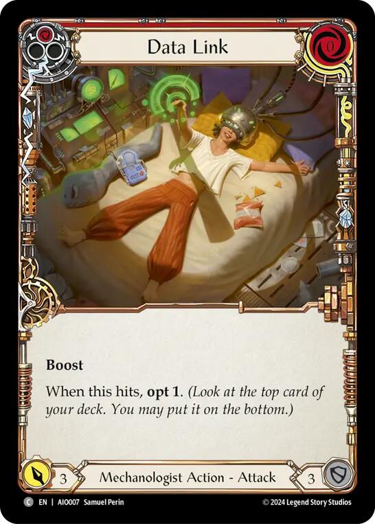Data Link (Red) [AIO007] (Armory Deck: Dash) | Good Games North