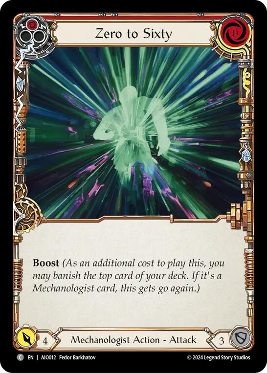 Zero to Sixty (Red) [AIO012] (Armory Deck: Dash) | Good Games North
