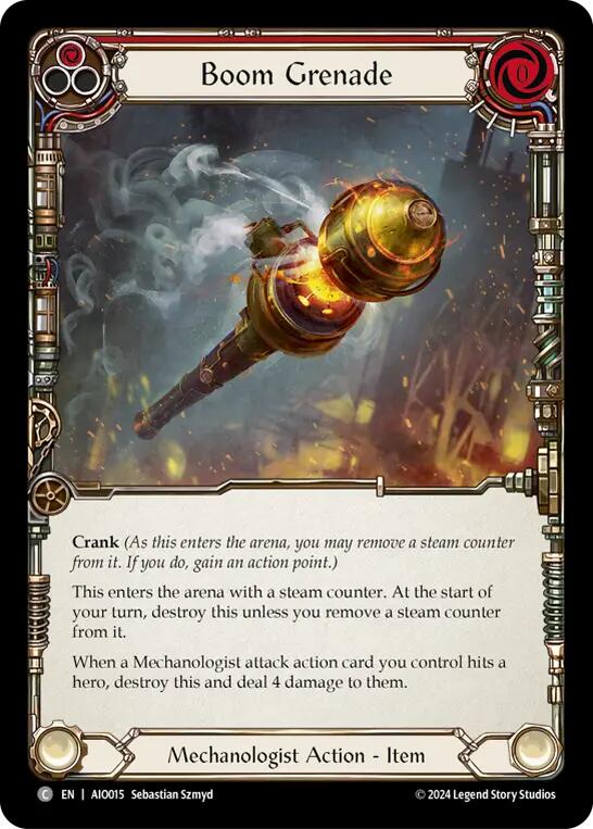 Boom Grenade (Red) [AIO015] (Armory Deck: Dash) | Good Games North