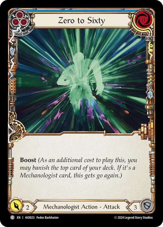 Zero to Sixty (Blue) [AIO023] (Armory Deck: Dash) | Good Games North