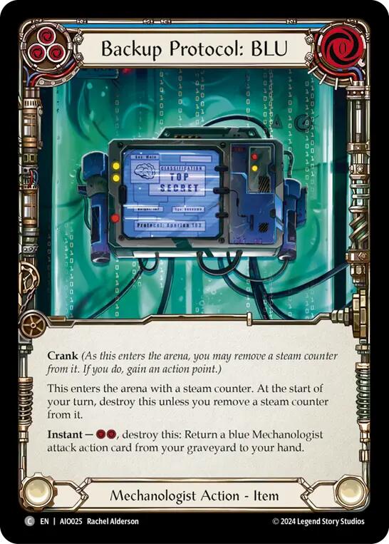 Backup Protocol: BLU (Blue) [AIO025] (Armory Deck: Dash) | Good Games North