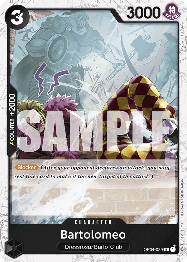 Bartolomeo (OP04-089) (Jolly Roger Foil) [Premium Booster -The Best-] | Good Games North