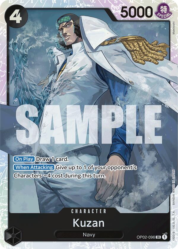 Kuzan (OP02-096) (Reprint) [Premium Booster -The Best-] | Good Games North