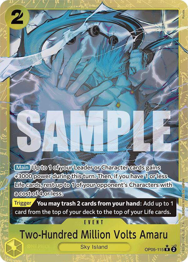 Two-Hundred Million Volts Amaru (Alternate Art) [Premium Booster -The Best-] | Good Games North