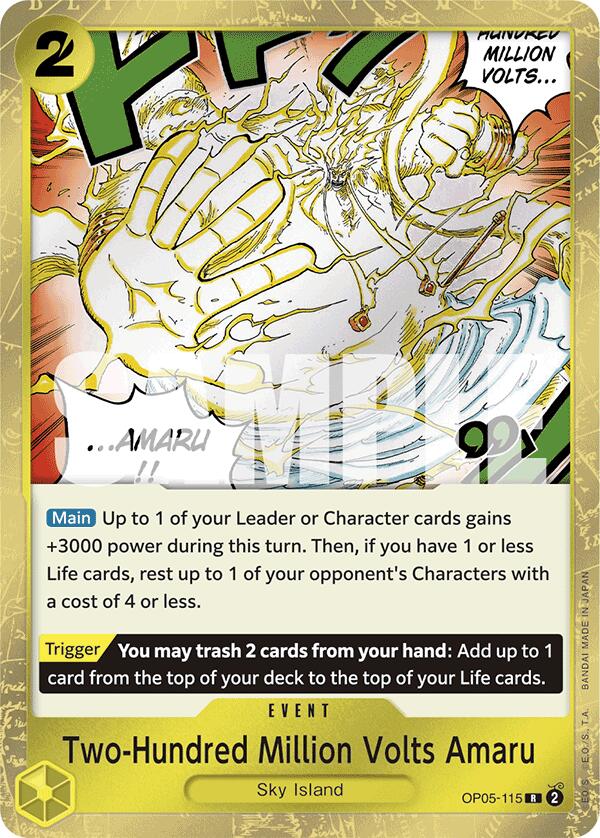 Two-Hundred Million Volts Amaru (Jolly Roger Foil) [Premium Booster -The Best-] | Good Games North