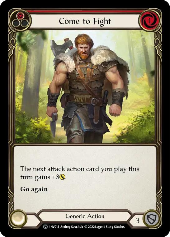 Come to Fight (Red) [1HV014] (Historic Pack 1 Blitz Deck Viserai) | Good Games North