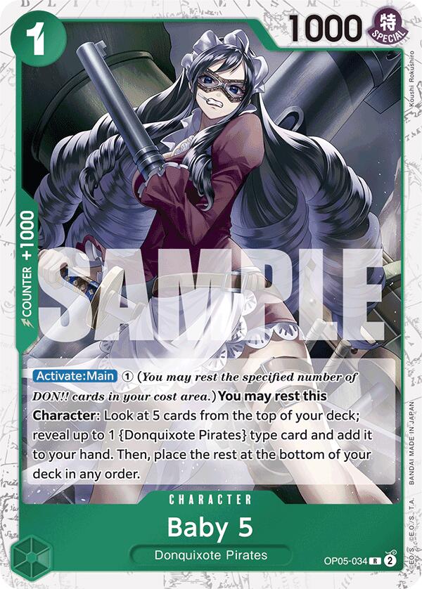 Baby 5 (OP05-034) (Jolly Roger Foil) [Premium Booster -The Best-] | Good Games North