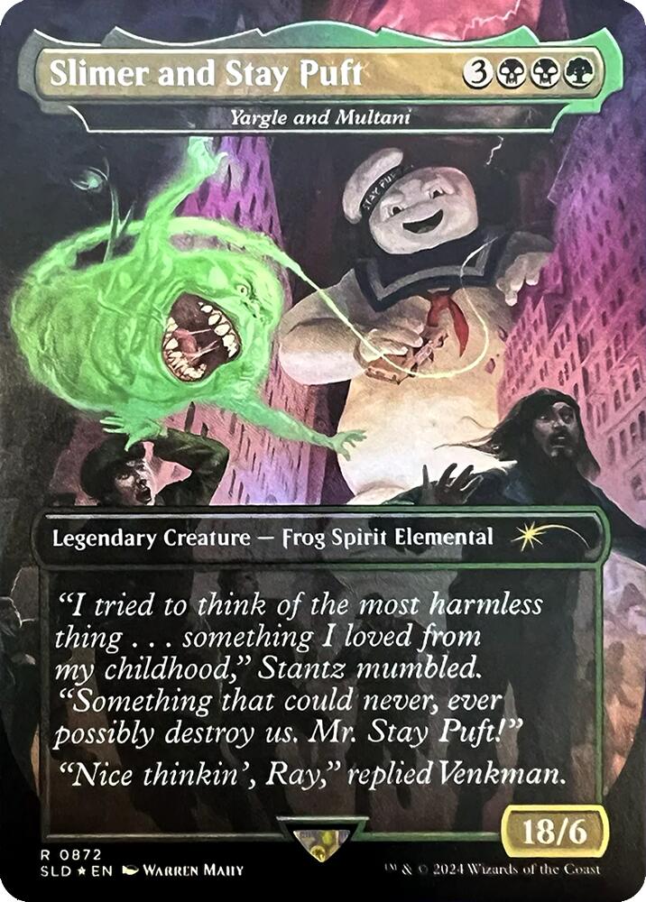 Slimer and Stay Puft - Yargle and Multani [Secret Lair Drop Series] | Good Games North