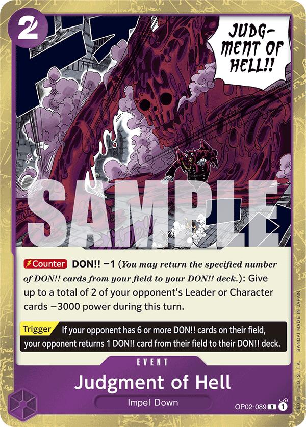 Judgment of Hell (Jolly Roger Foil) [Premium Booster -The Best-] | Good Games North