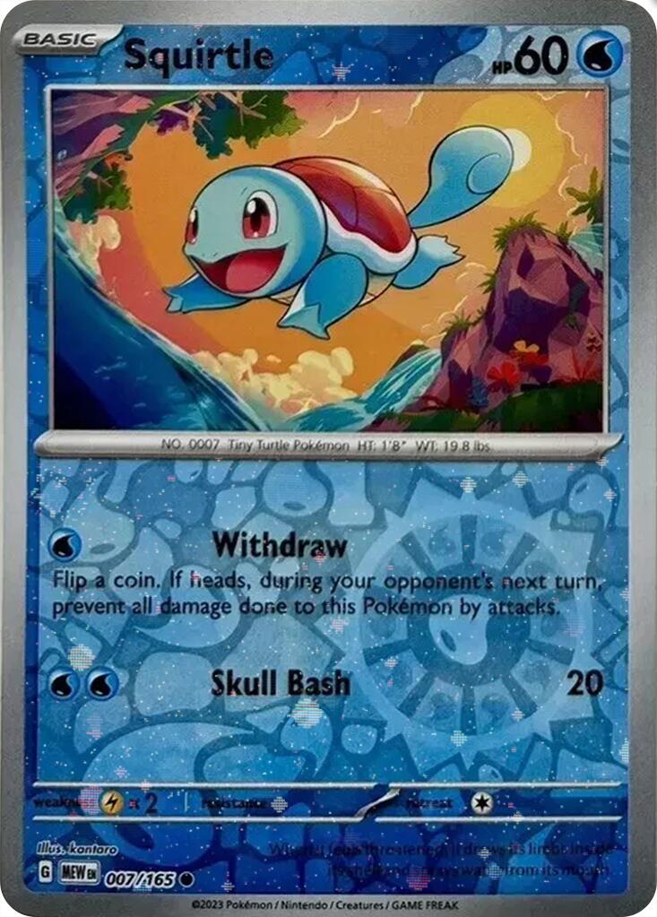 Squirtle (007/165) (Cosmos Holo) (Costco Exclusive) [Scarlet & Violet 151] | Good Games North
