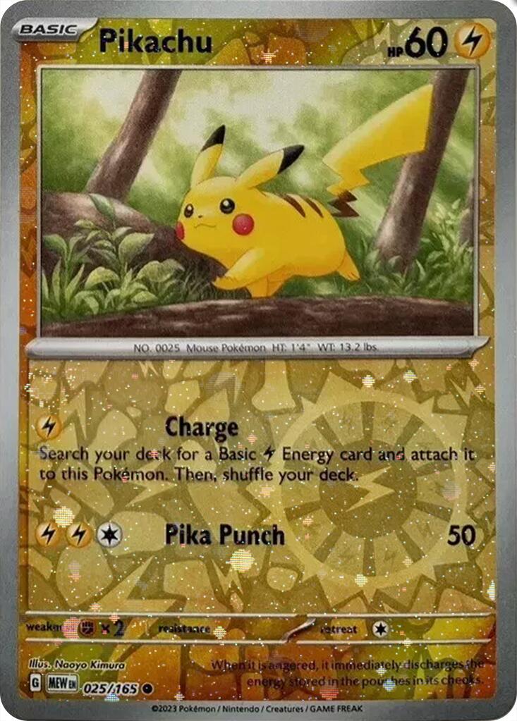 Pikachu (025/165) (Cosmos Holo) (Costco Exclusive) [Miscellaneous Cards] | Good Games North