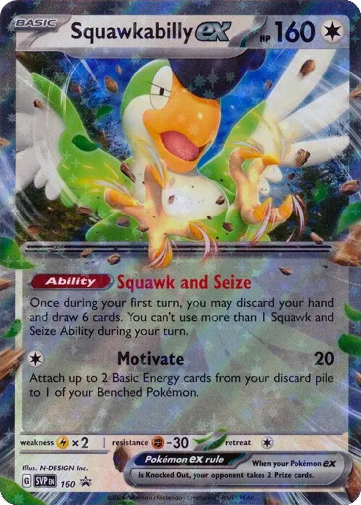 Squawkabilly ex (SVP160) [Scarlet & Violet: Black Star Promos] | Good Games North