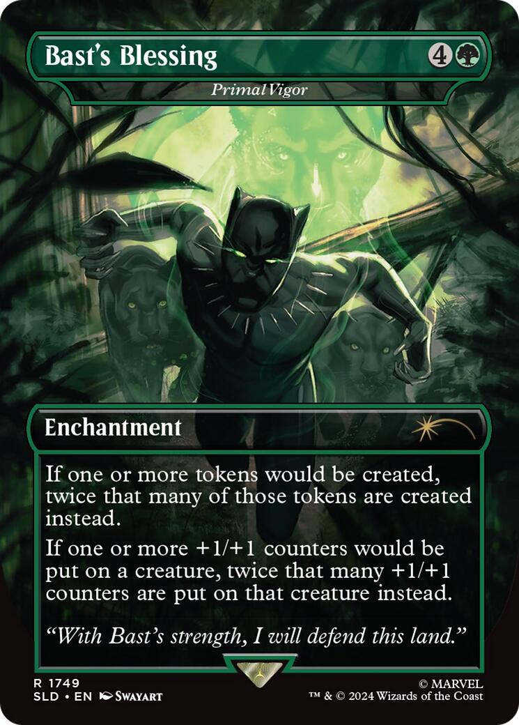 Bast's Blessing - Primal Vigor (Rainbow Foil) [Secret Lair Drop Series] | Good Games North