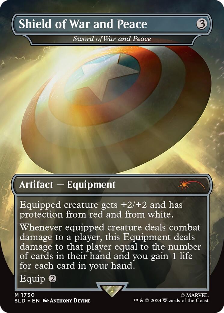 Shield of War and Peace - Sword of War and Peace (Rainbow Foil) [Secret Lair Drop Series] | Good Games North