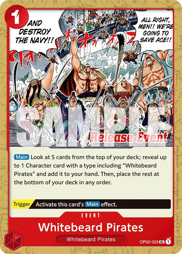 Whitebeard Pirates (ST15 - ST20 Release Event Pack) [One Piece Promotion Cards] | Good Games North
