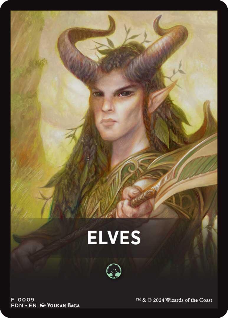 Elves Theme Card [Foundations Tokens] | Good Games North