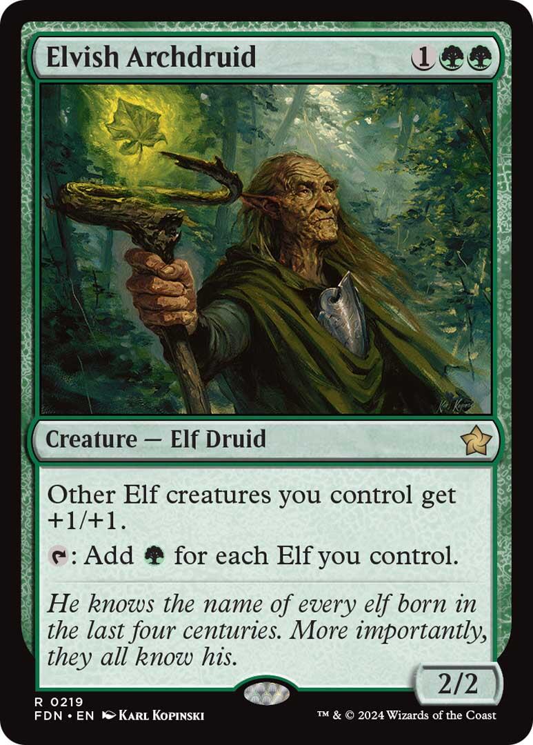 Elvish Archdruid [Foundations] | Good Games North