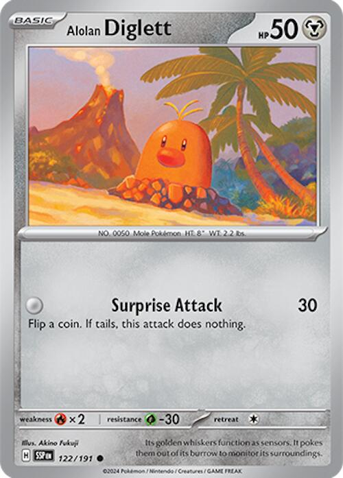 Alolan Diglett (122/191) [Scarlet & Violet: Surging Sparks] | Good Games North