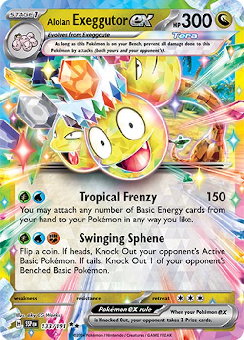 Alolan Exeggutor ex (133/191) [Scarlet & Violet: Surging Sparks] | Good Games North
