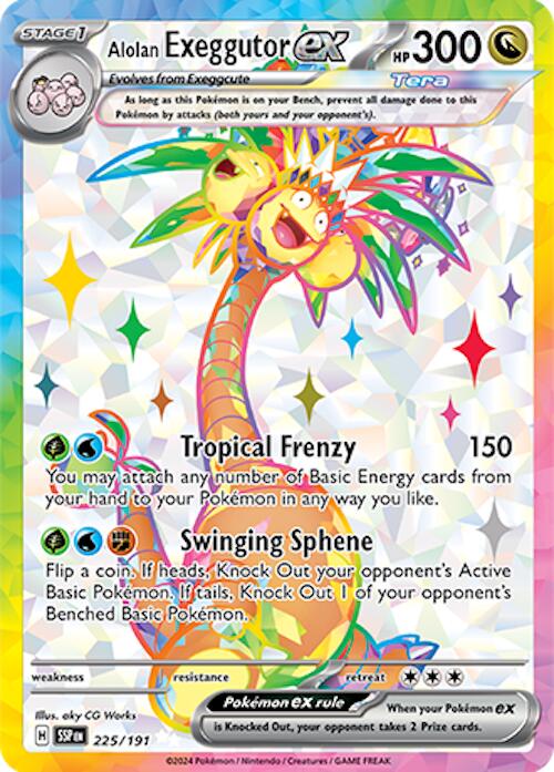 Alolan Exeggutor ex (225/191) [Scarlet & Violet: Surging Sparks] | Good Games North