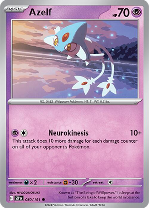 Azelf (080/191) [Scarlet & Violet: Surging Sparks] | Good Games North