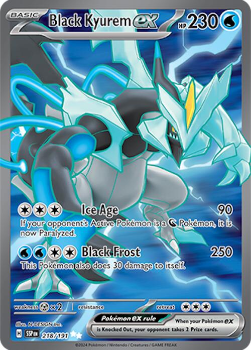 Black Kyurem ex (218/191) [Scarlet & Violet: Surging Sparks] | Good Games North