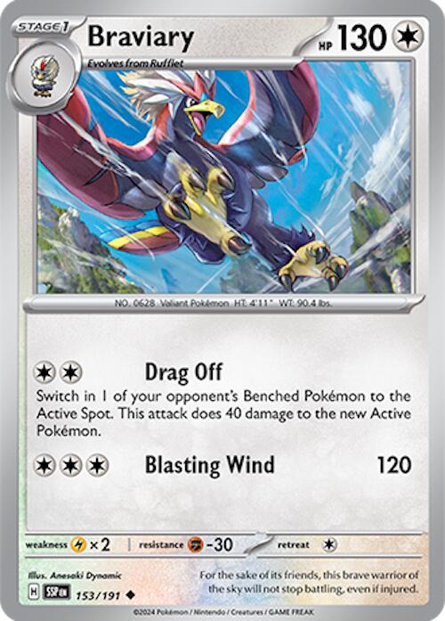 Braviary (153/191) [Scarlet & Violet: Surging Sparks] | Good Games North