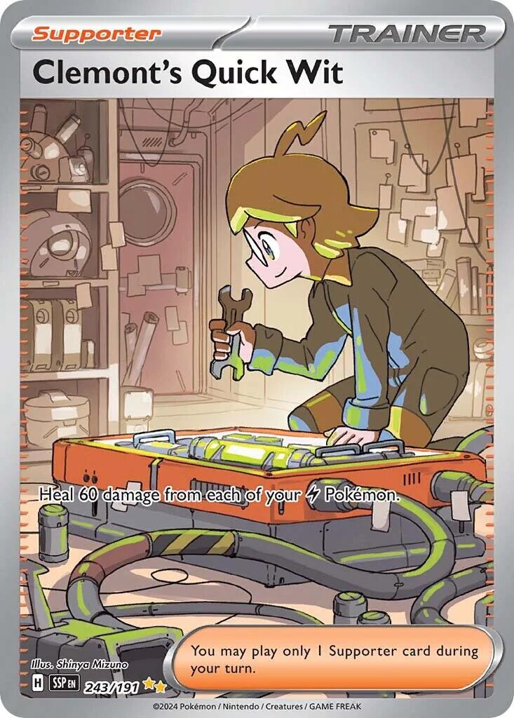 Clemont's Quick Wit (243/191) [Scarlet & Violet: Surging Sparks] | Good Games North