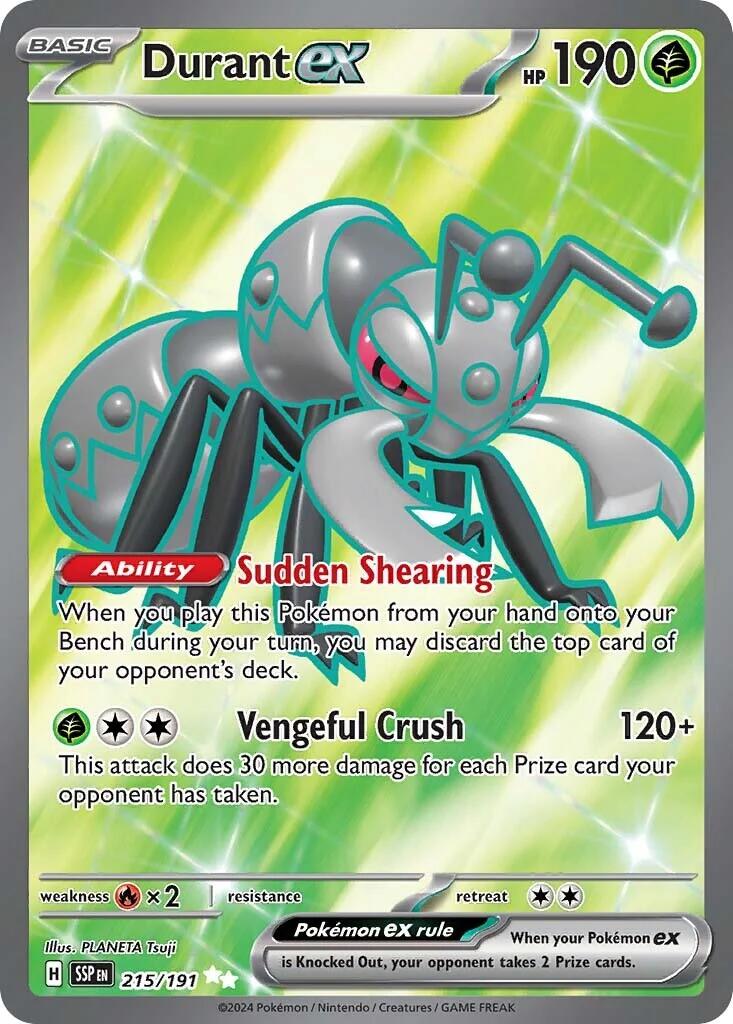 Durant ex (215/191) [Scarlet & Violet: Surging Sparks] | Good Games North