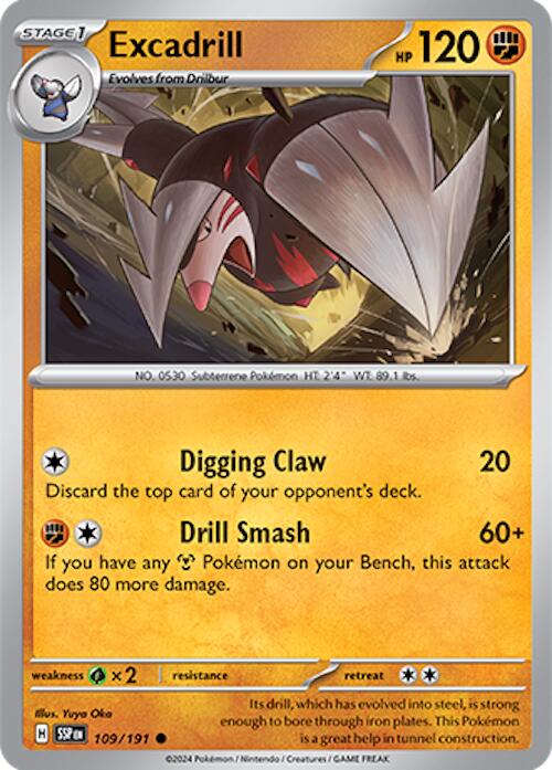 Excadrill (109/191) [Scarlet & Violet: Surging Sparks] | Good Games North