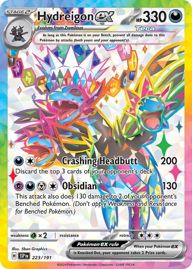 Hydreigon ex (223/191) [Scarlet & Violet: Surging Sparks] | Good Games North