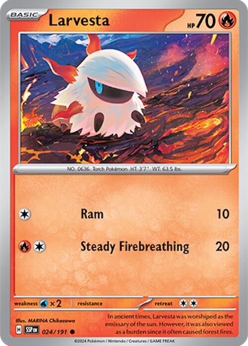Larvesta (024/191) [Scarlet & Violet: Surging Sparks] | Good Games North