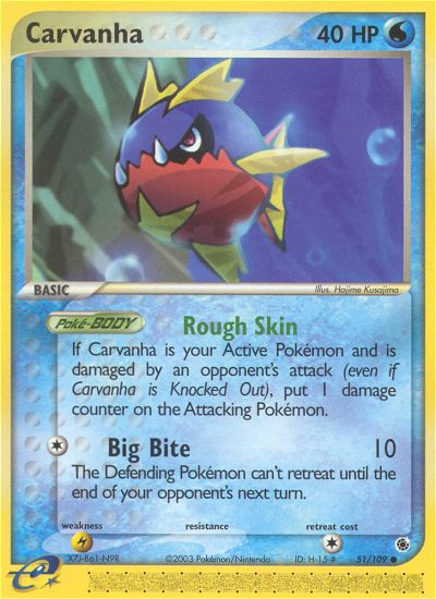 Carvanha (51/109) [EX: Ruby & Sapphire] | Good Games North