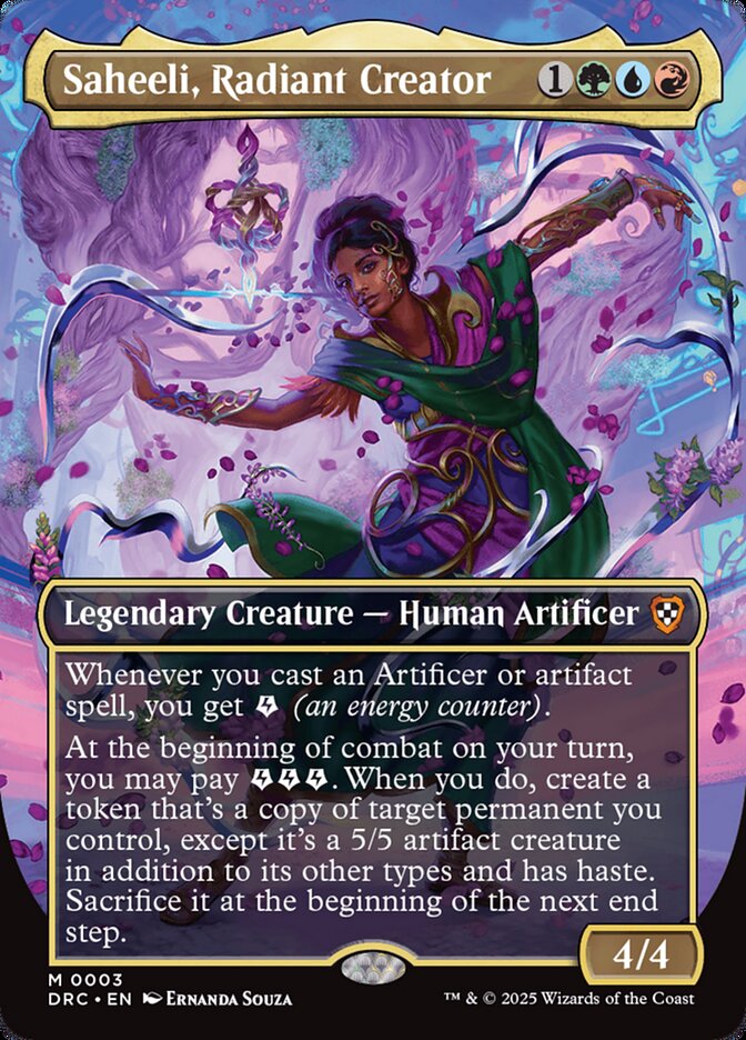 Saheeli, Radiant Creator 3/187 (Commander: Aetherdrift)  - Borderless | Good Games North