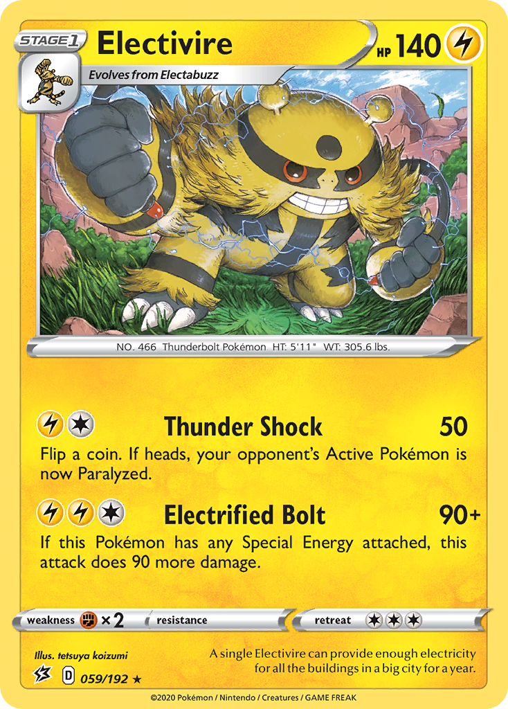 Electivire (059/192) [Sword & Shield: Rebel Clash] | Good Games North