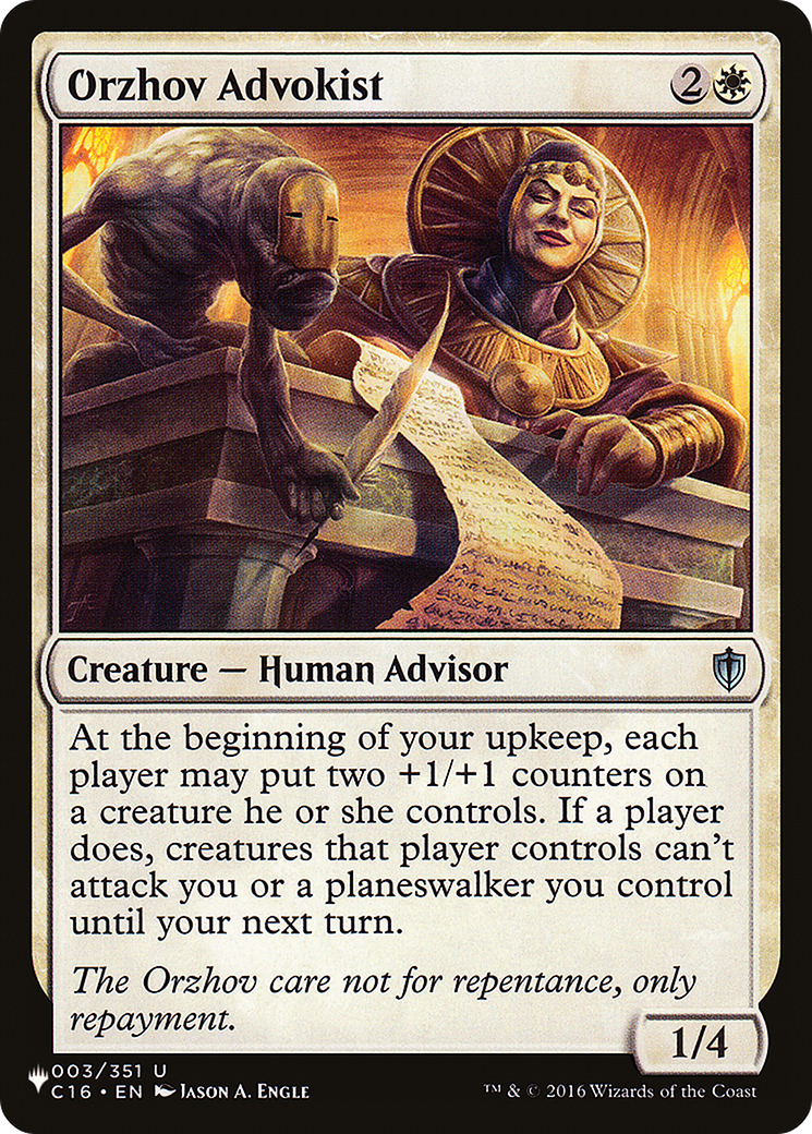 Orzhov Advokist [The List] | Good Games North