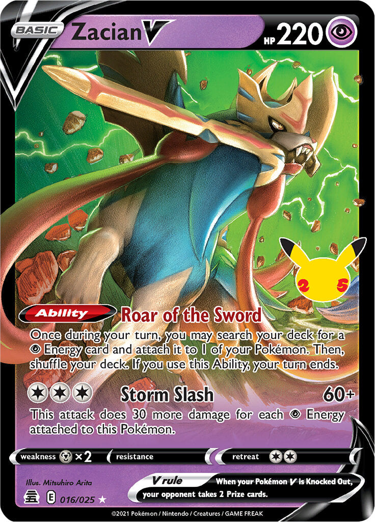 Zacian V (016/025) [Celebrations: 25th Anniversary] | Good Games North
