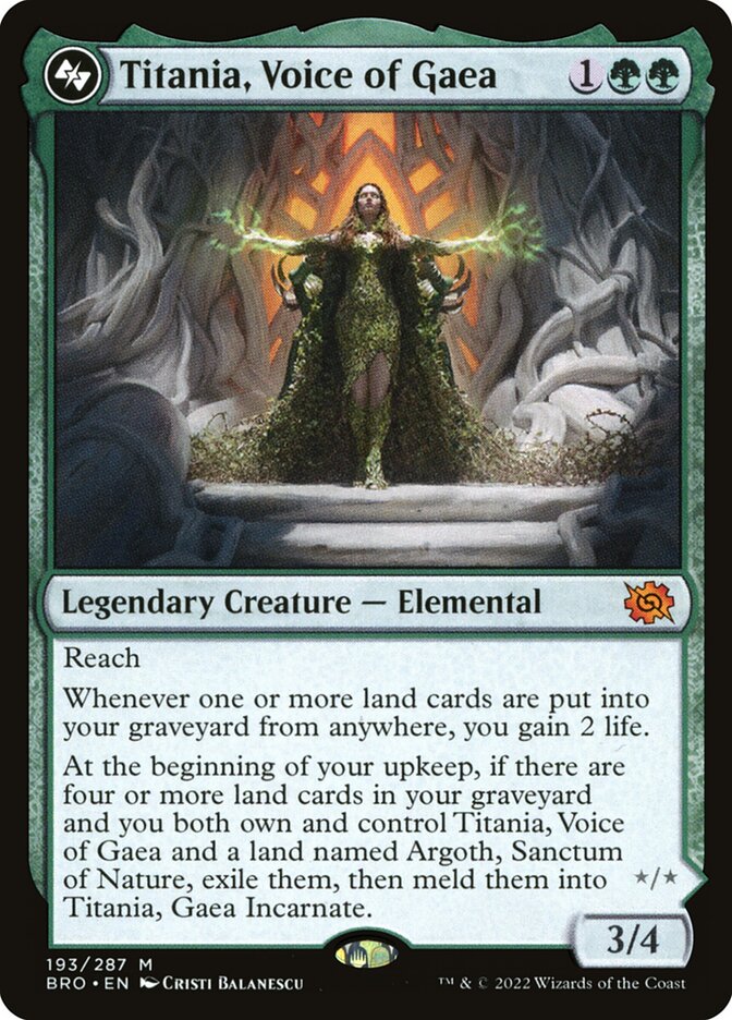 Titania, Voice of Gaea 193/287 (The Brothers' War)  | Good Games North