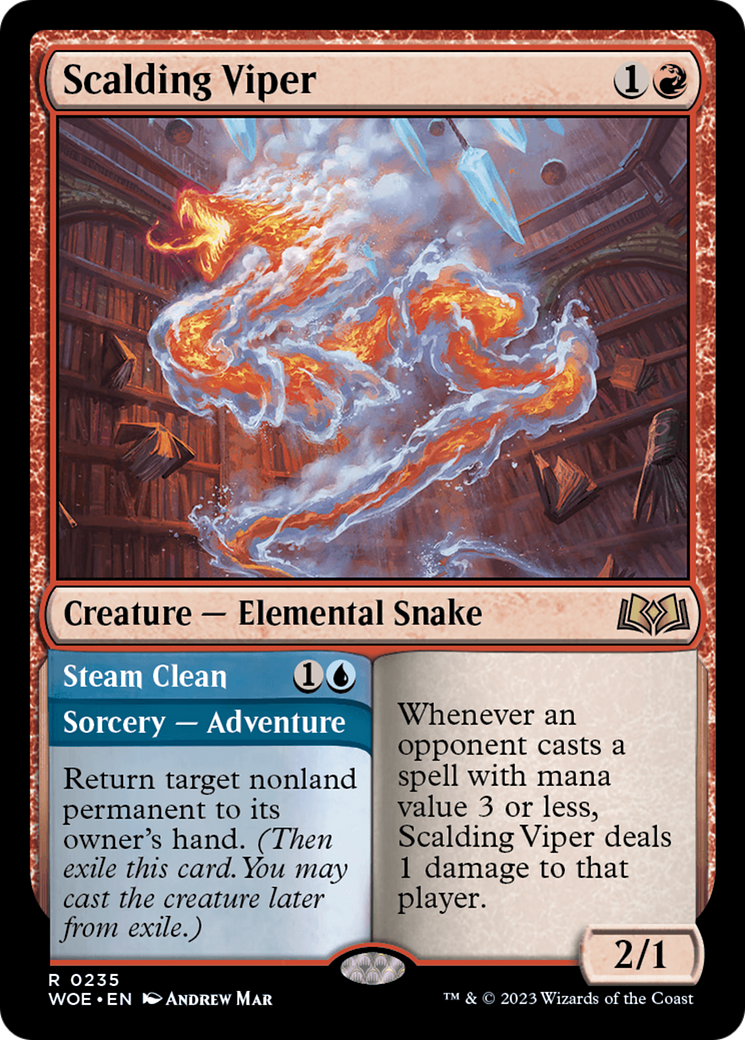 Scalding Viper // Steam Clean [Wilds of Eldraine] | Good Games North